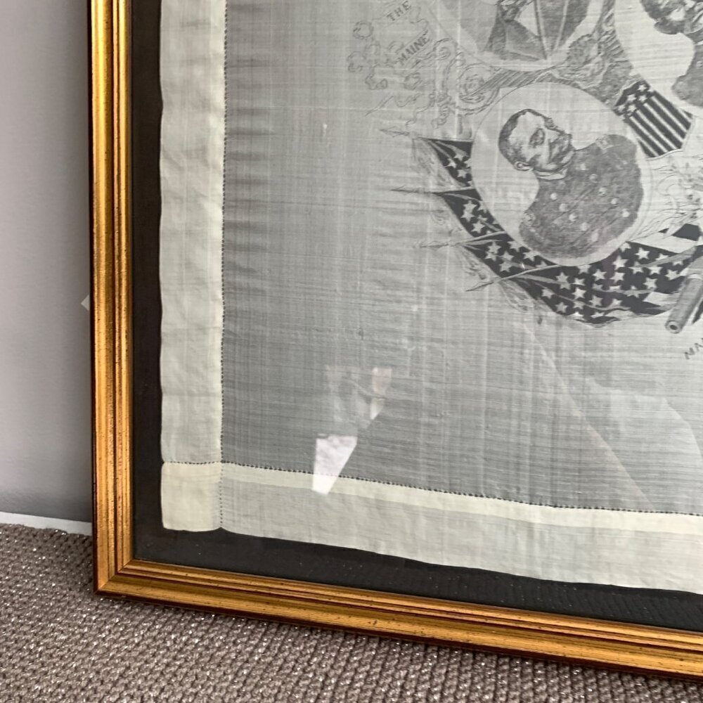 1898 Manila Captured August 13th Silk Scarf Professionally Framed - Picture 8 of 12